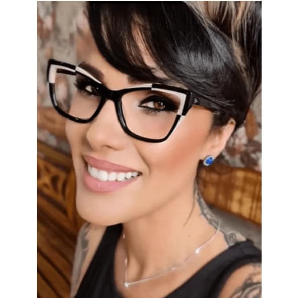 Armaçao De Óculos femininos Fashion para Decoração Diária, Óculos Transparentes Estilo Blogueiro Anti-Azul