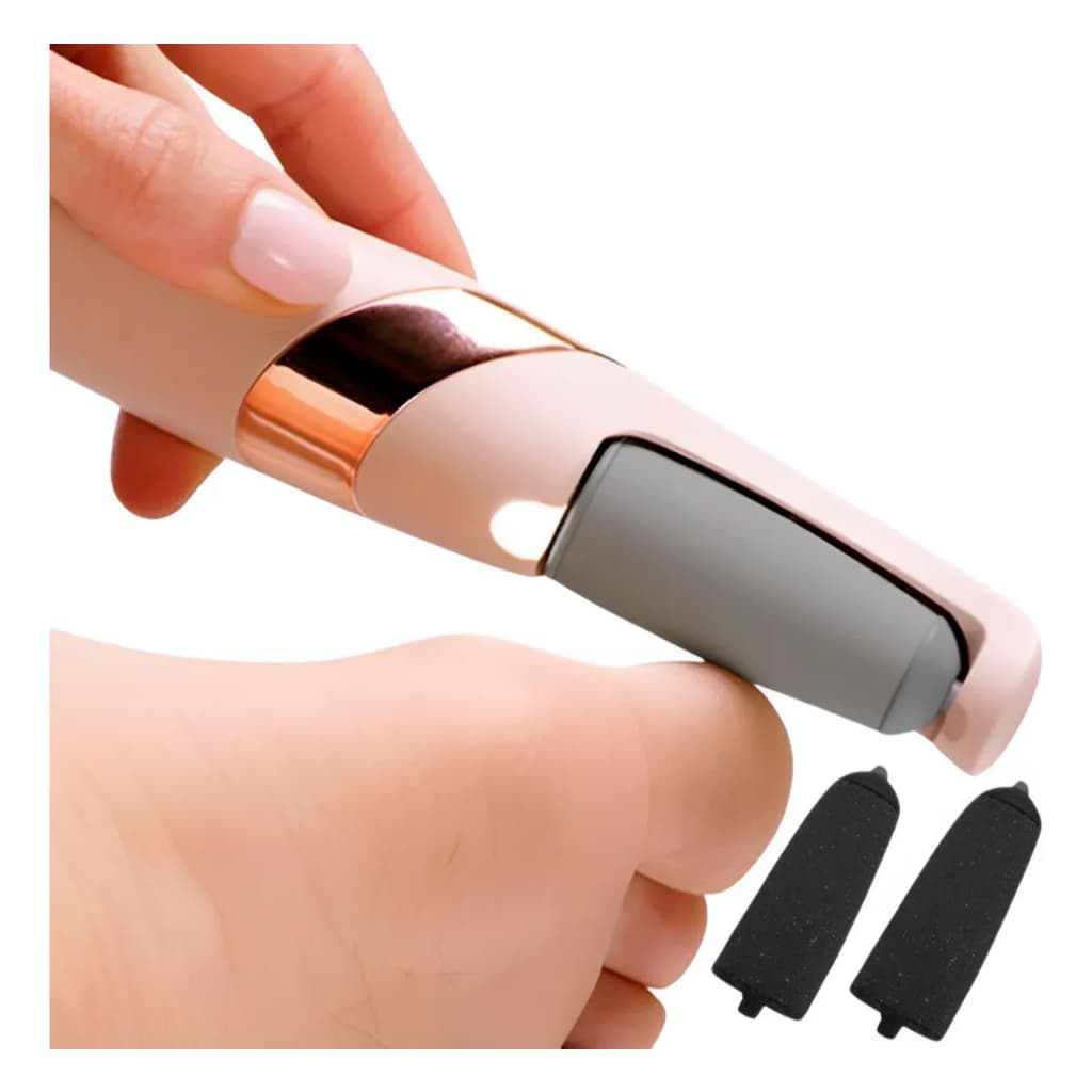 Lixador De Pé Elétrico - Spa Esfoliador Lixa Tira Calos Pedicure Portátil Sem Fio