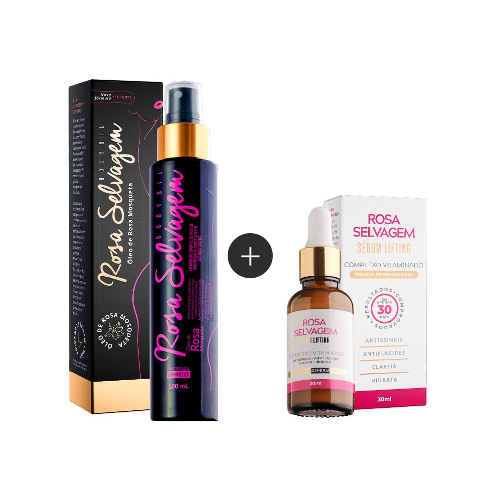 Óleo Rosa Selvagem + Sérum lifting