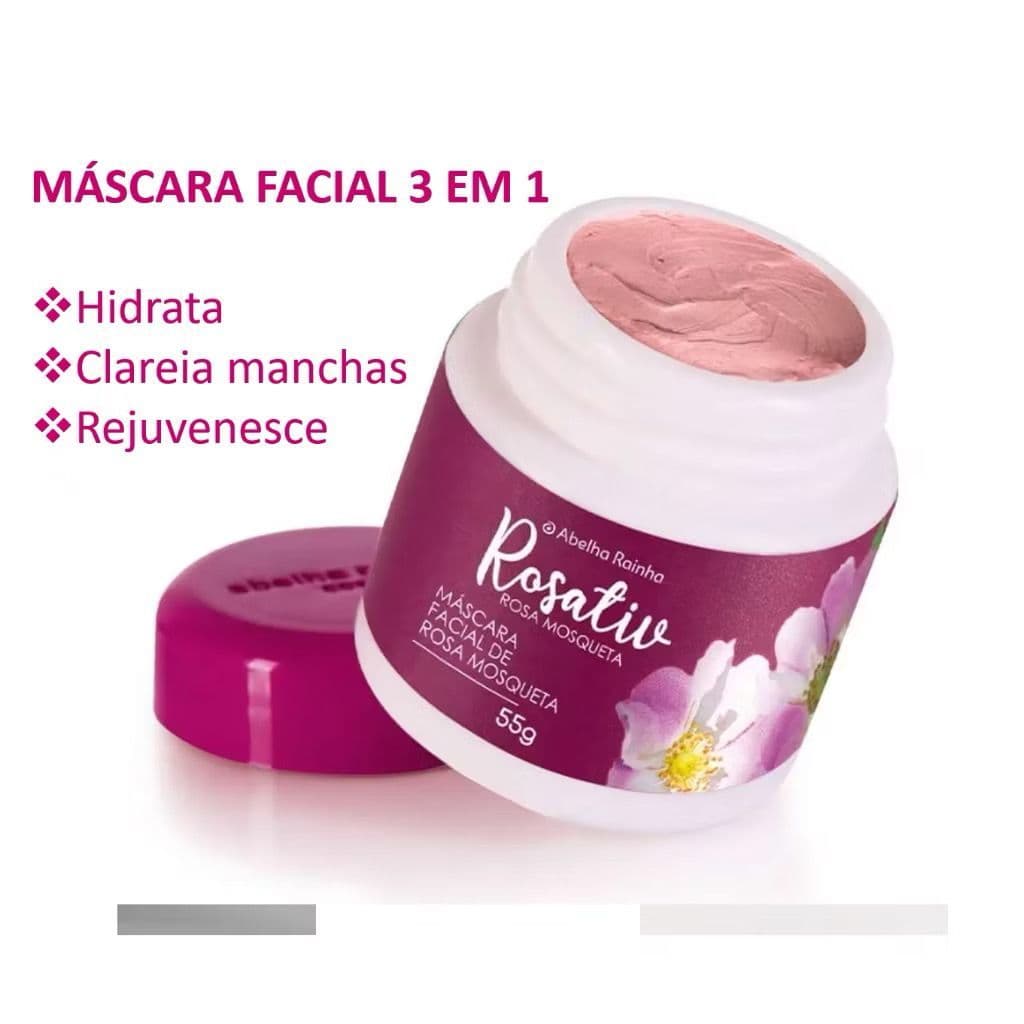 Linha Rosativ Abelha Rainha Tratamento Facial Rosa Mosqueta