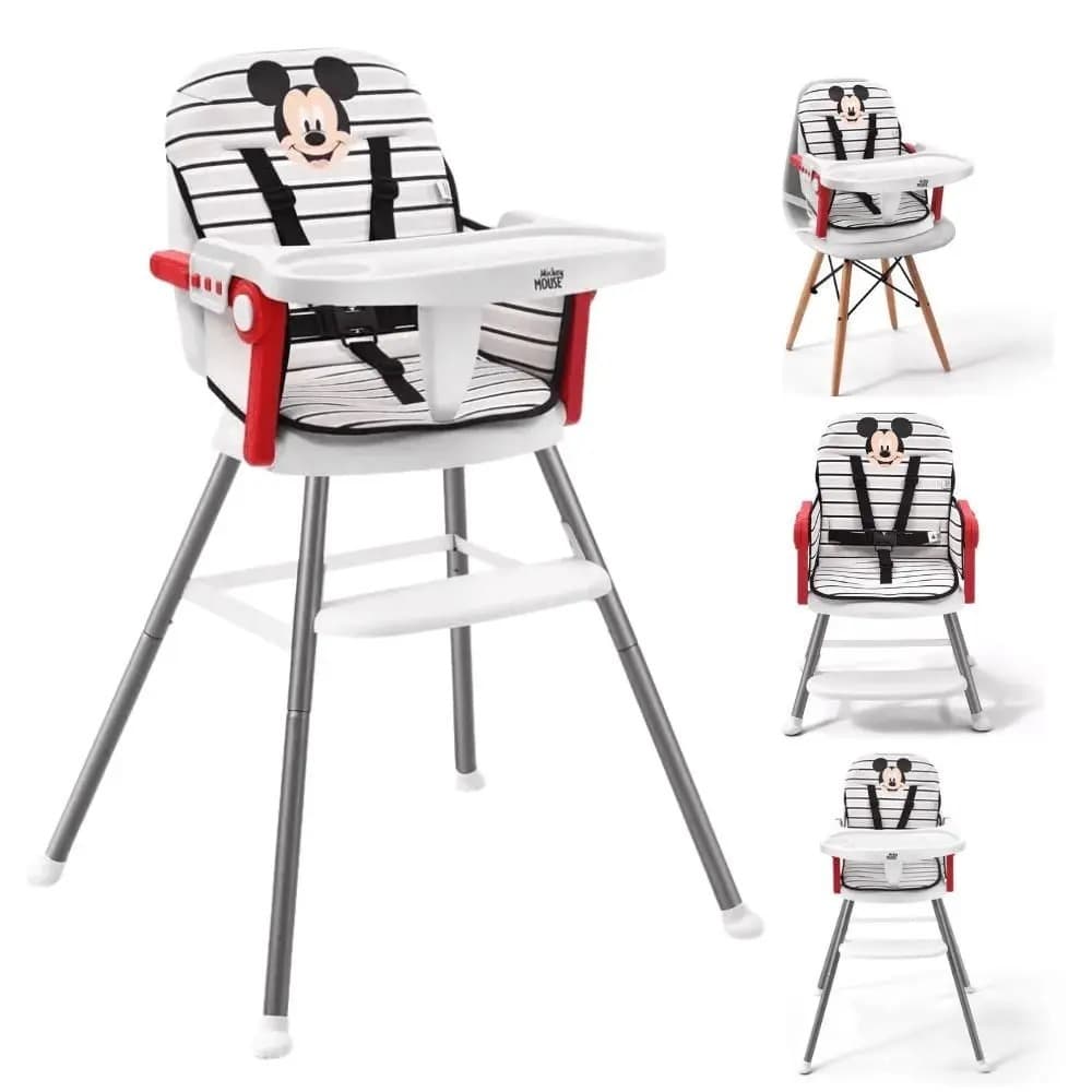 Cadeirão Cadeira Cadeirinha Alimentação Papinha Bebê Alta Mesa Refeição Menino Mickey Disney