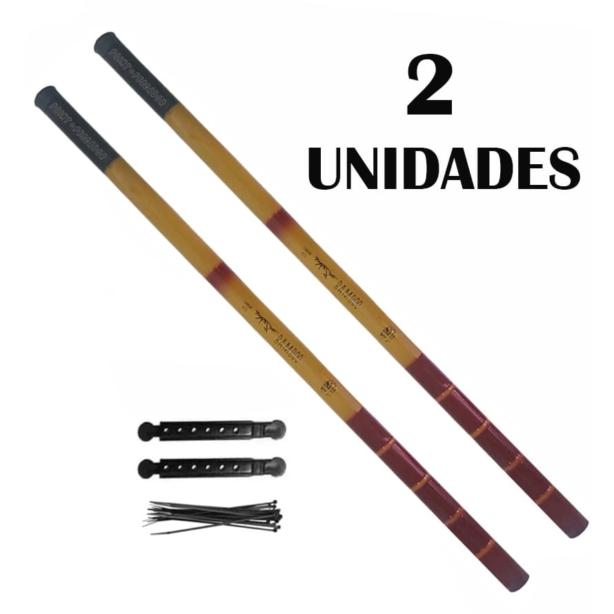 VARA TELESCÓPICA BAMBOO C/ 41% CARBONO ALBATROZ FISHING 2 UNIDADES