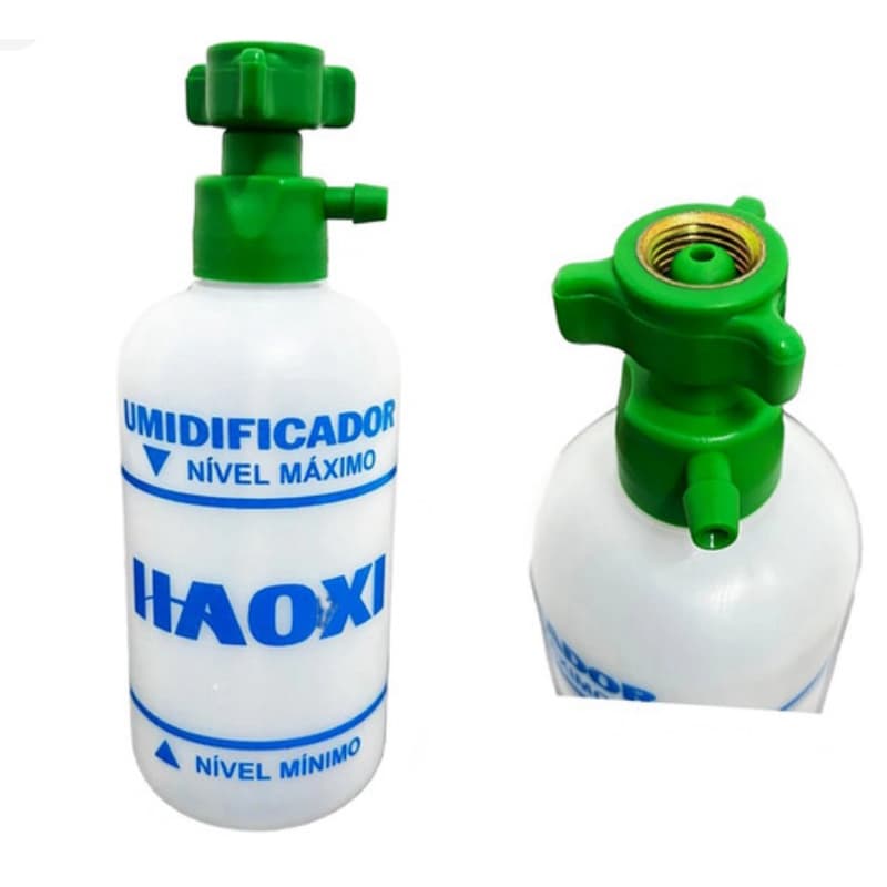 Umidificador de O2 250ml com Rosca de Metal Haoxi - Domax