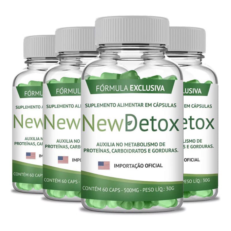 Kit suplemento 4x New deto-x / Envio Imediato