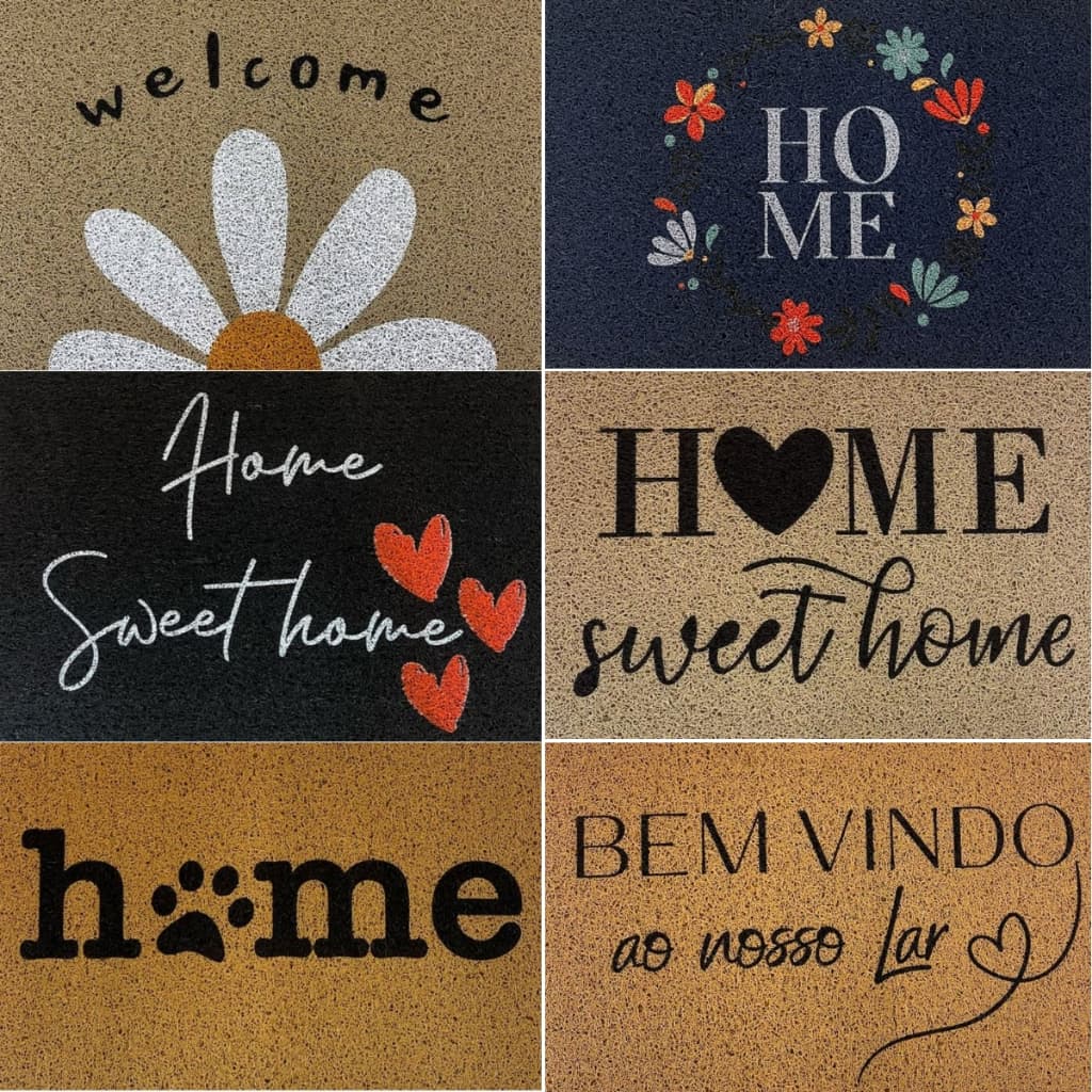 Tapete Porta Entrada Casa Capacho Vinil Super Print 40cm X 60cm Kapazi