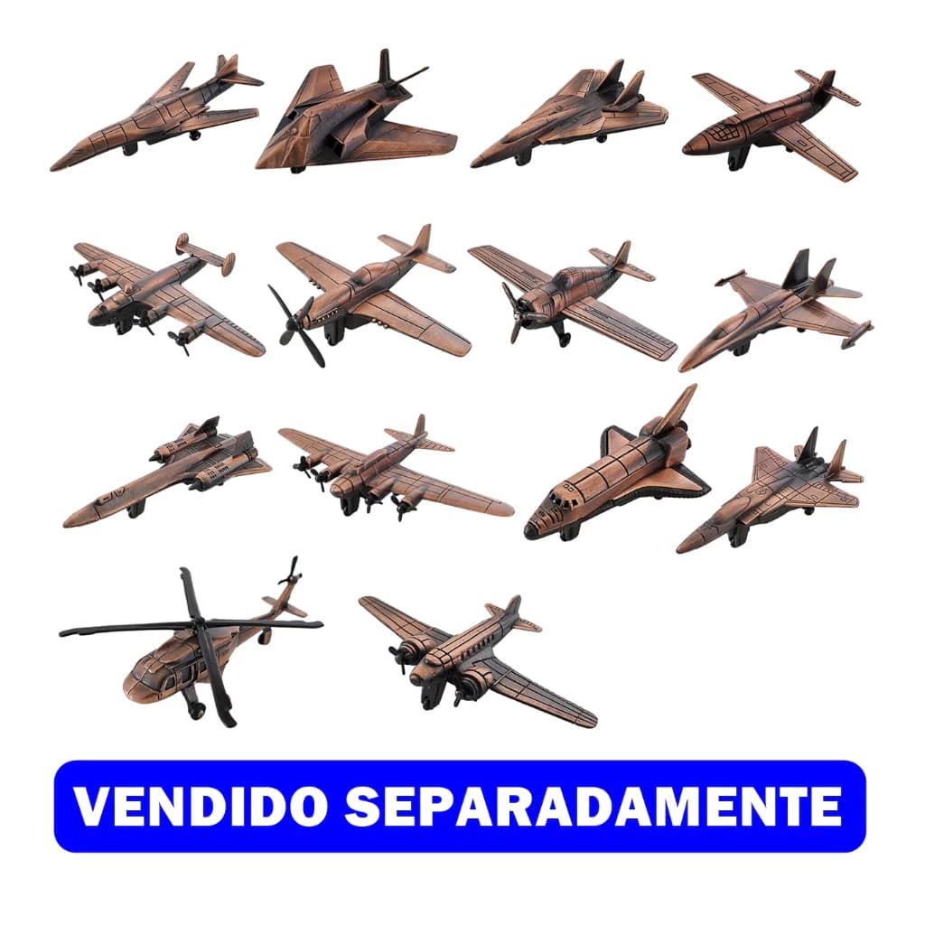 Miniatura De Metal Apontador De Lápis Die-Cast Colecionáveis - Avião 2ª Guerra Mundial