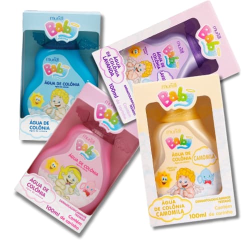 Deo Colônia Infantil baby Muriel Perfume de bebê - Escolha tipo e tamanho