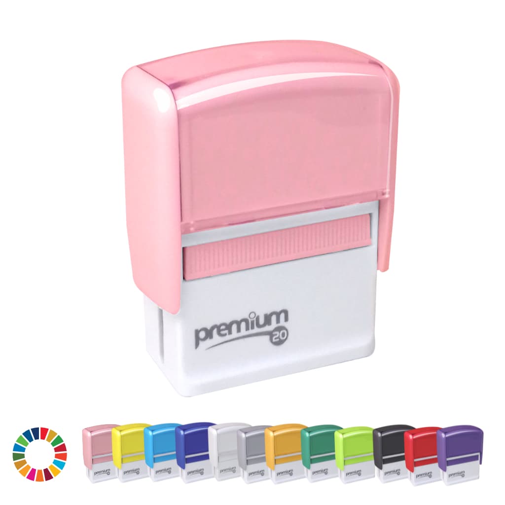 Carimbos Premium 20 Personalizado - Carimbo 38x14mm | PERSONALIZADO