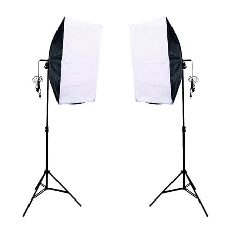 Softbox Luz contínua 50x70cm Soquete e27 - Kit com Tripé