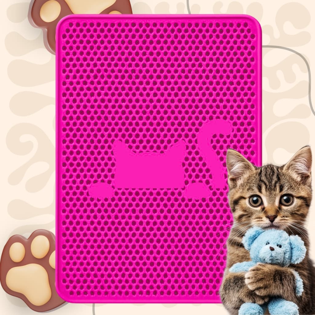 Tapete Higiênico Para Gatos Anti Sujeira Coletor De Areia Dupla Camada