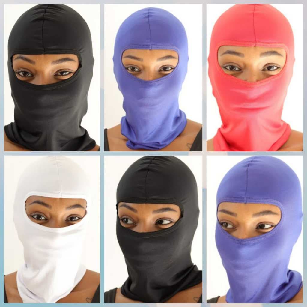 Kit Com 6 Balaclavas Esportivas Toucas Ninja Com Proteção Térmica Unisséx.