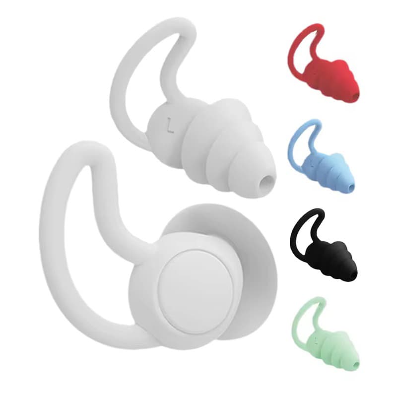 Tampão De Ouvido 3 Camadas Protetor Auricular Antiruído Dormir Natação