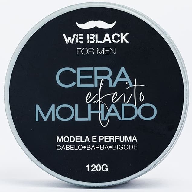 Cera Modeladora Efeito Molhado 120g WE BLACK