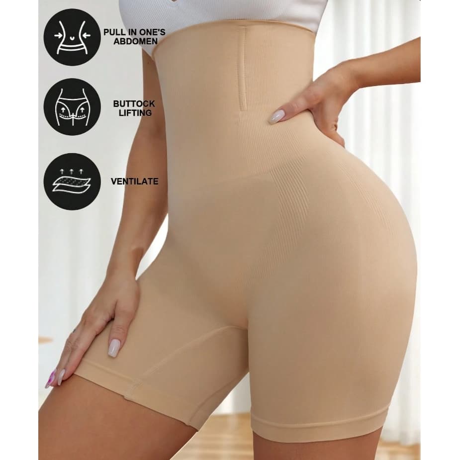 Cinta Modeladora Bermuda Para Vestido Barbatana Lingerie Alta Compressão Reduz Medidas Up Shaper