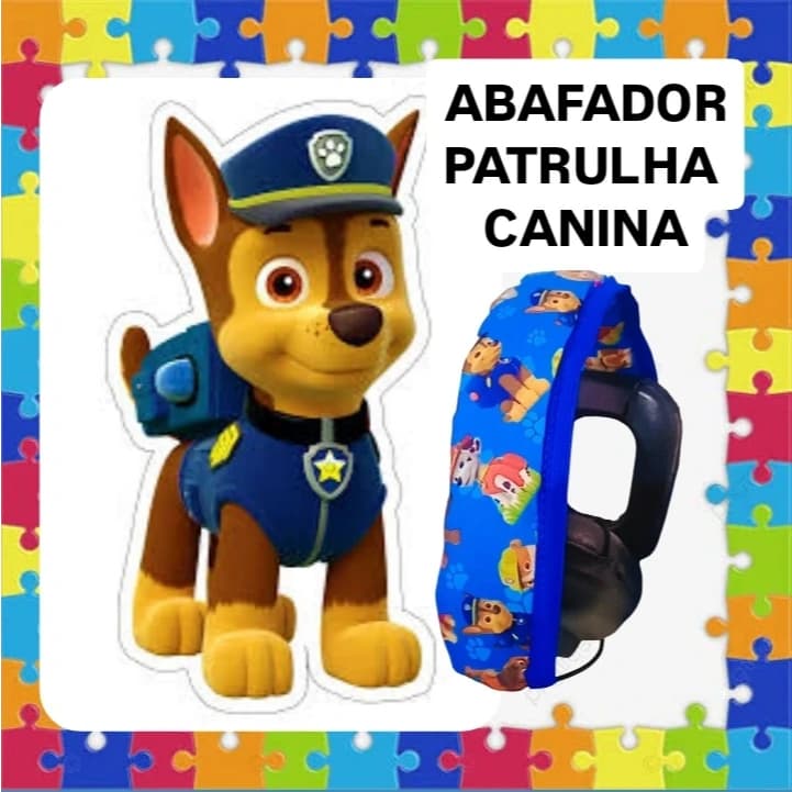 ABAFADOR PATRULHA CANINA, capinha costurada personalizada