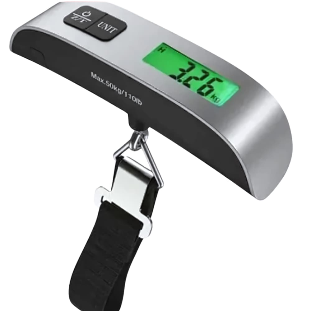Balança Eletrônica para Bagagem Digital Mão Com Gancho Mala 50kg