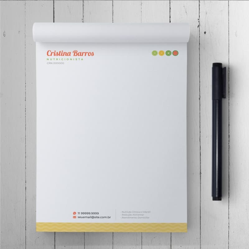 2 Blocos personalizado | Impressão frente e verso colorido | 14x20cm | Papel sulfite 90g