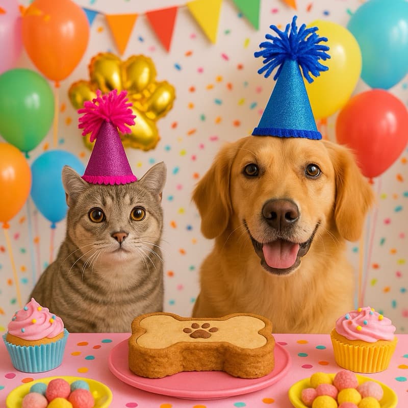 Chapeuzinho de Aniversário Pet  | Festa de Cachorro e Gato