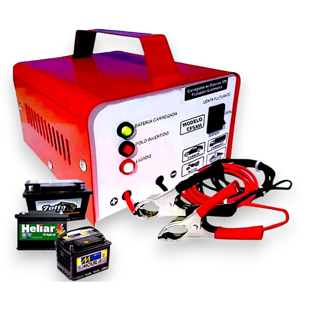 Carregador De Bateria 12v Até 300amperes Cf5 Inteligente