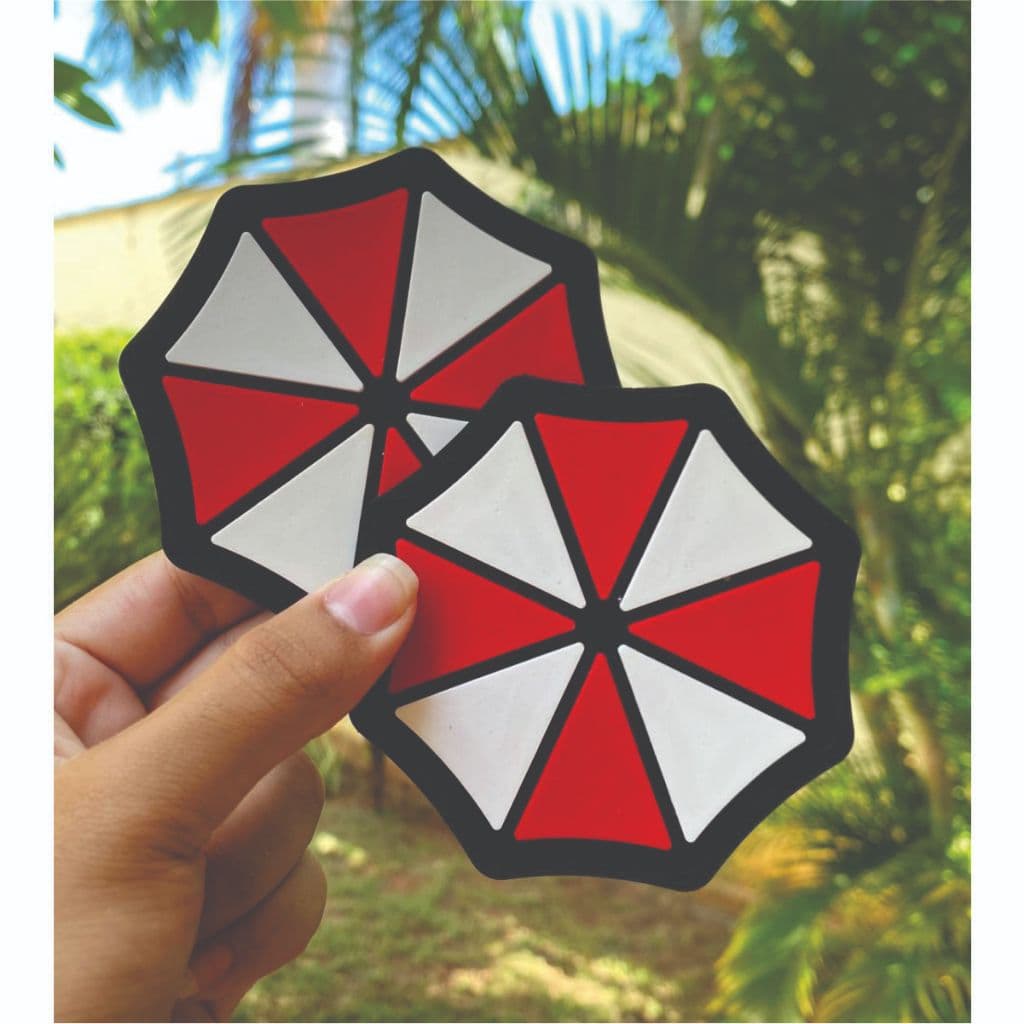 Porta Copos Resident Evil Vídeo Game Lavável Resistente Flexível Emborrachado P/Bebidas Escorredor