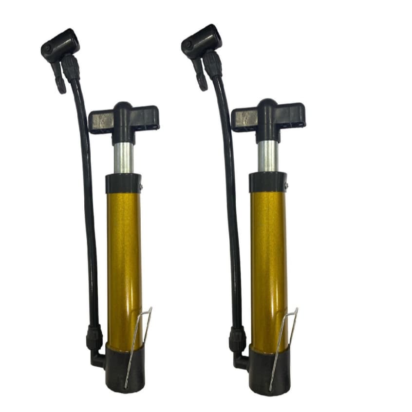 Kit 2 Mini Bomba de Ar Manual Bicicleta Portátil Multideia