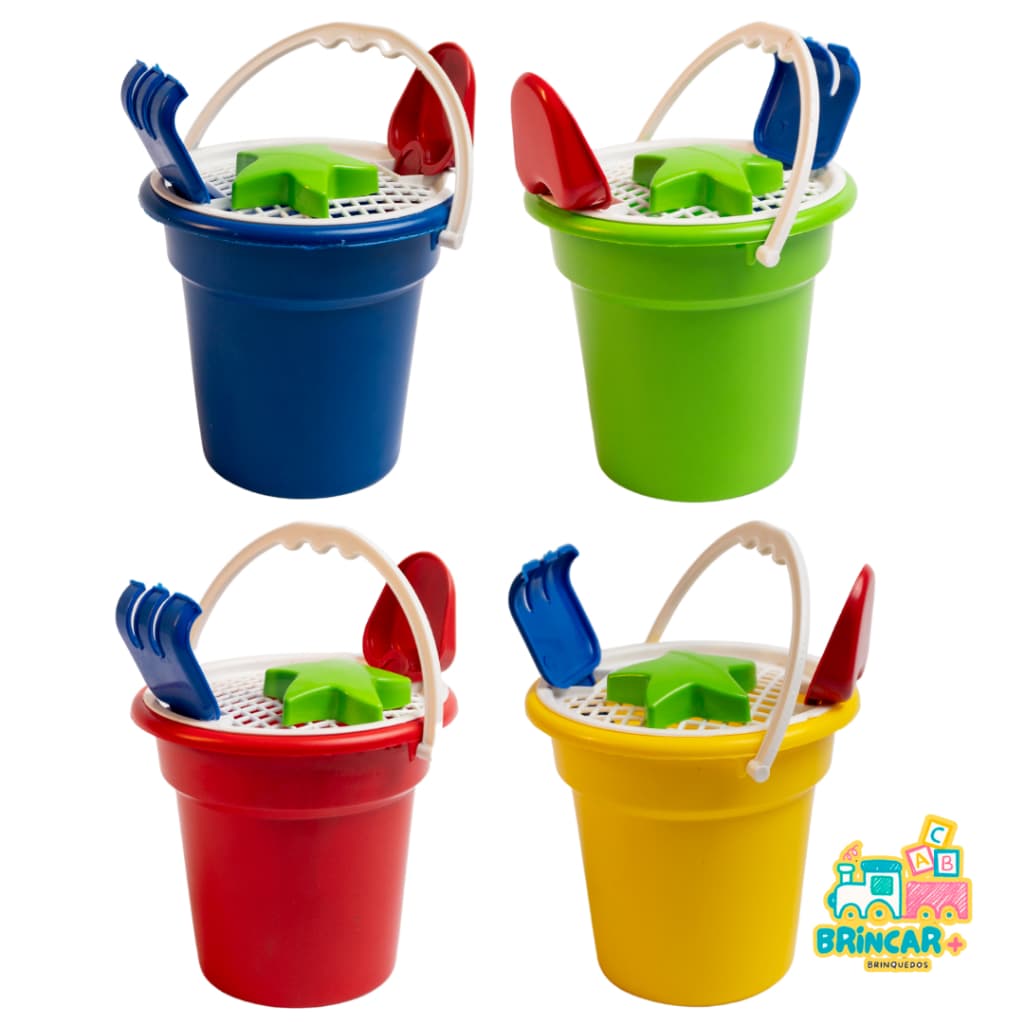 Kit 20 Brinquedo De Praia Infantil Baldinho Lembrancinha Aniversario