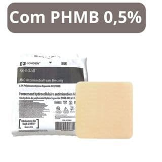 Curativo de Espuma Antimicrobiana com PHMB Bandagem Proteção Ferimentos - Covidien