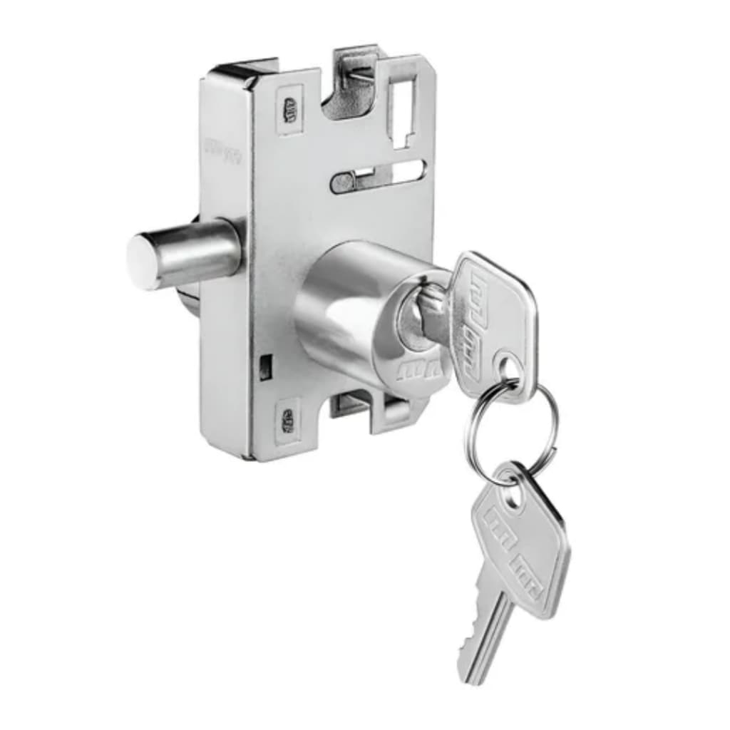 Miolo 1520 - 1010 Redondo Cromado Mm Fechaduras Porta Vidro