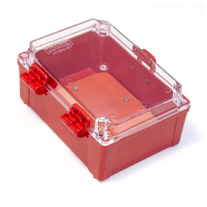 Caixa Plástica Pvc Tampa Transparente Sistema De Incêndio