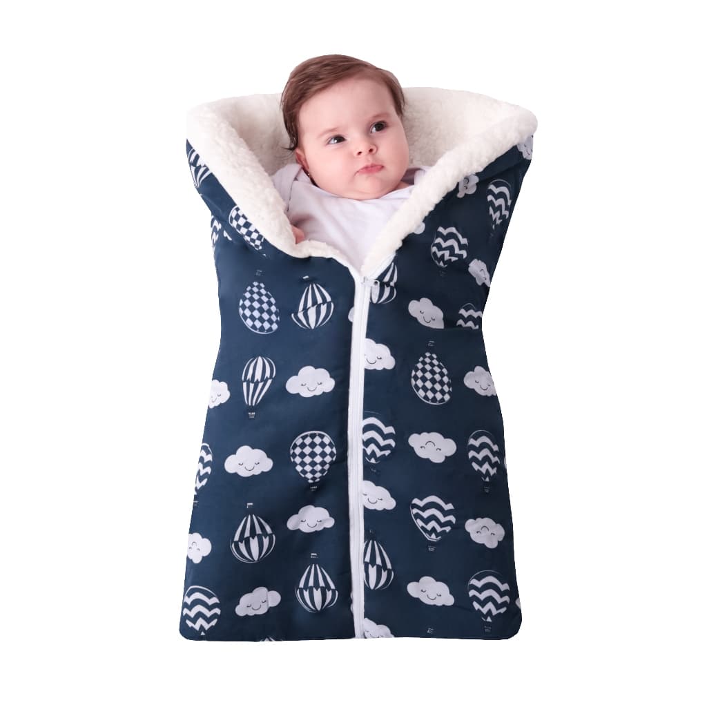 saco de dormir casulo pra bebe SHERPA com ziper, enxoval, frio, nenê