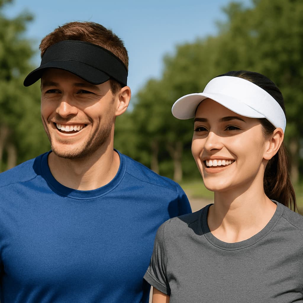 Boné Viseira Esportiva Feminina Masculina Leve Ajustável Proteção Solar Corrida Ciclismo Praia