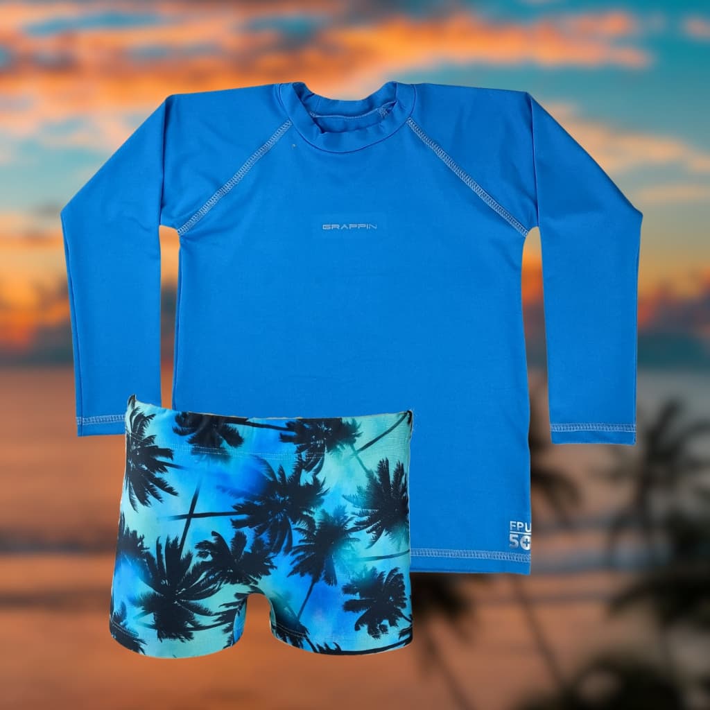 Camiseta e Sunga Juvenil Proteção Uv Grappin
