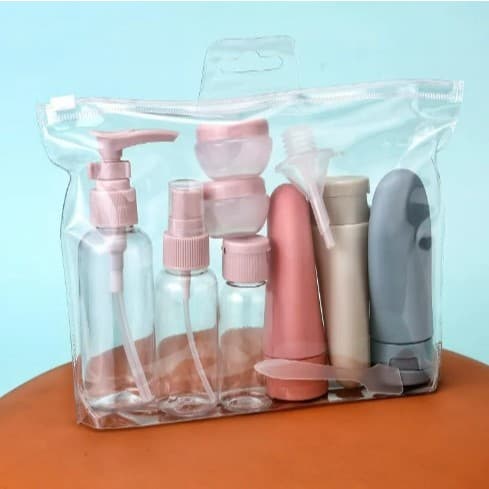 ANA1108 Kit 11 Frascos Viagem Shampoo Creme Sabonete Cuidados Pessoais-312629