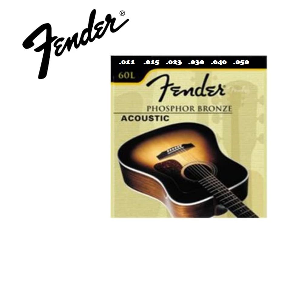 Encordoamento Fender Acoustic Phosphor Bronze Violão 60cl