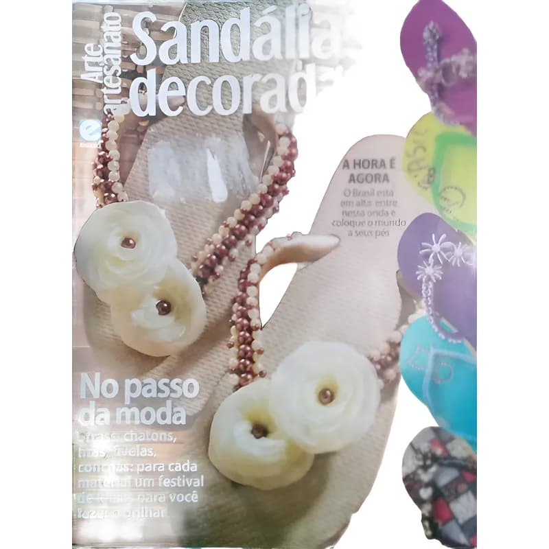 Revista Chinelos Decoradas Arte E Artesanato Especial