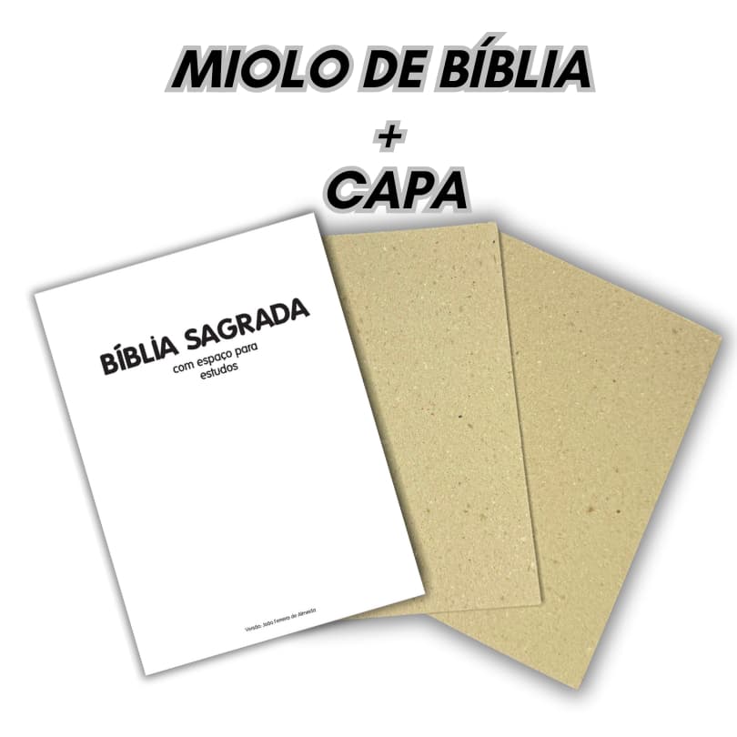 Miolo de Bíblia Sagrada - Modelo 1 Impresso A5