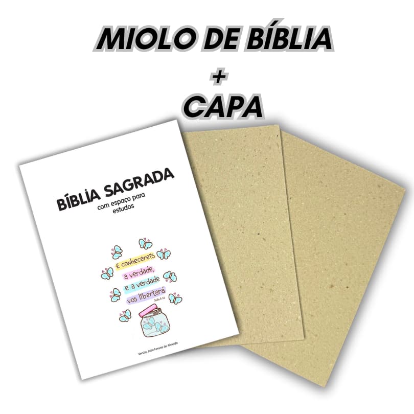 Miolo de Bíblia Sagrada - Modelo 2 - Impresso A5