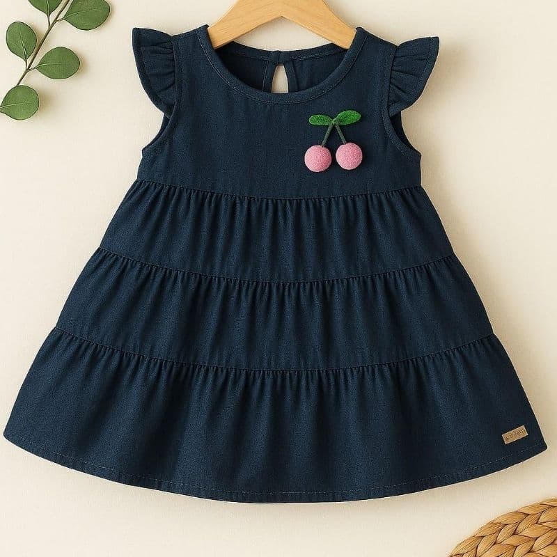 Vestido Jeans Infantil Menina – Confortável, Casual, Leve e Estiloso - Feminino 1 a 12 anos