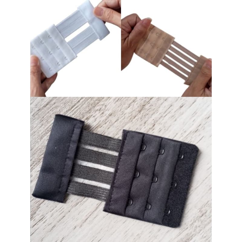 Extensor de Sutiã Elástico Kit de Extensores de Soutien com elástico modelo Tule tamanho medio