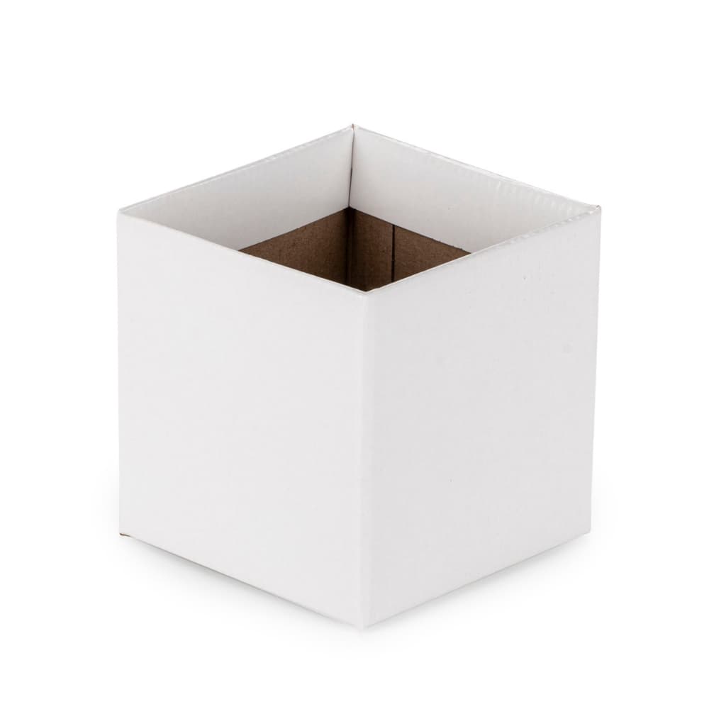 Caixa Quadrada Grande Para  Flores e Presentes Branco (05 unidades)