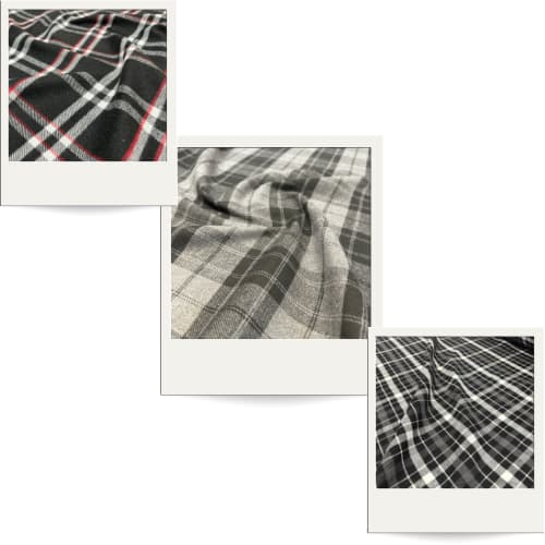 5 Metros - Tecido Flanela Xadrez Preta e Branca 1,47m Festa Junina Decoração Roupas