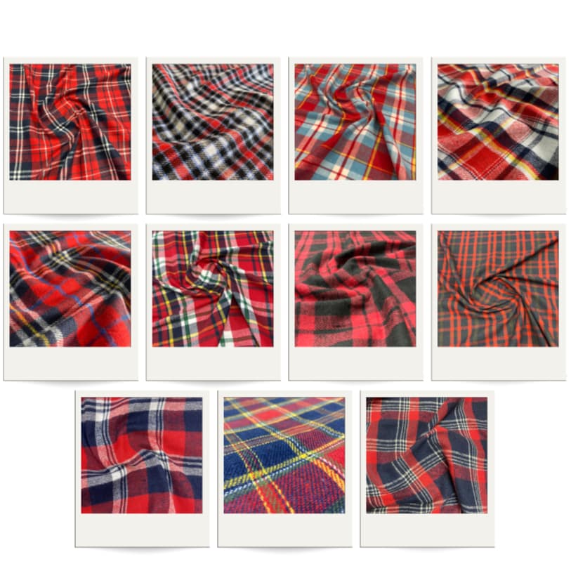 Tecido Flanela Xadrez Vermelho 1,47m Festa Junina Variadas Estampas