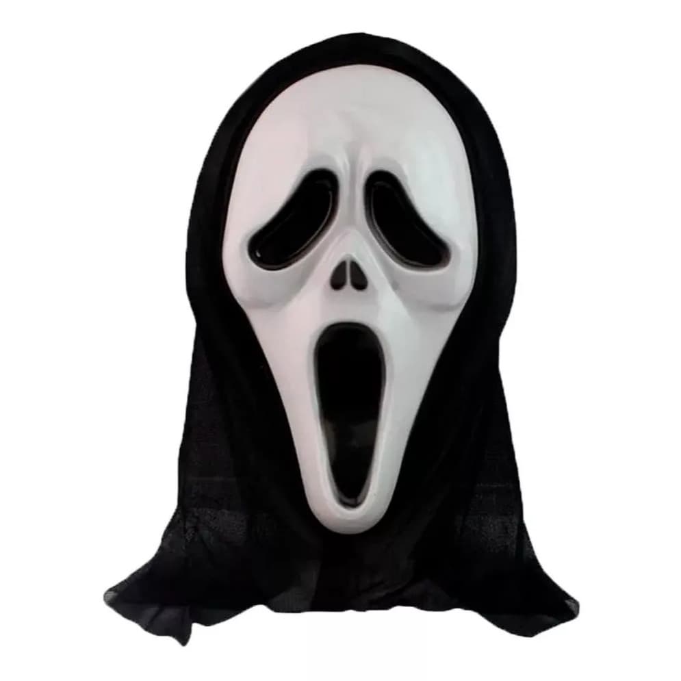 Máscara Fantasia com Capuz Acessório para Halloween, Carnaval e Festas Temáticas