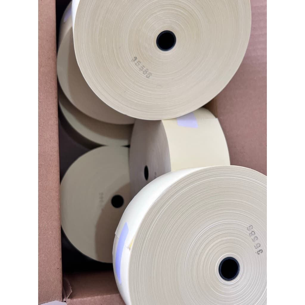 Caixa com 6 Unidades de Bobina para Impressora Termica 57x300 Ponto Eletronico Relogio de Ponto