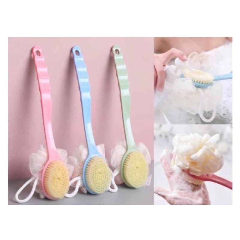 Escova De Banho Com 2 Em 1 Para Esfregar As Costas e MASSAGEADOR