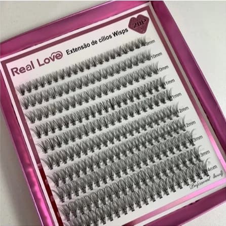 Cilios Fio A Fio Tufinhos Sem Nó Curvatura D 20p/30p/40p - Real Love