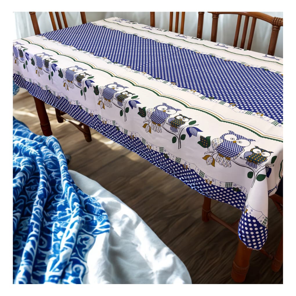 Toalha para Mesa 6 Lugares 2,00 x 1,40cm Tecido Oxford Retangular Fácil de Limpar