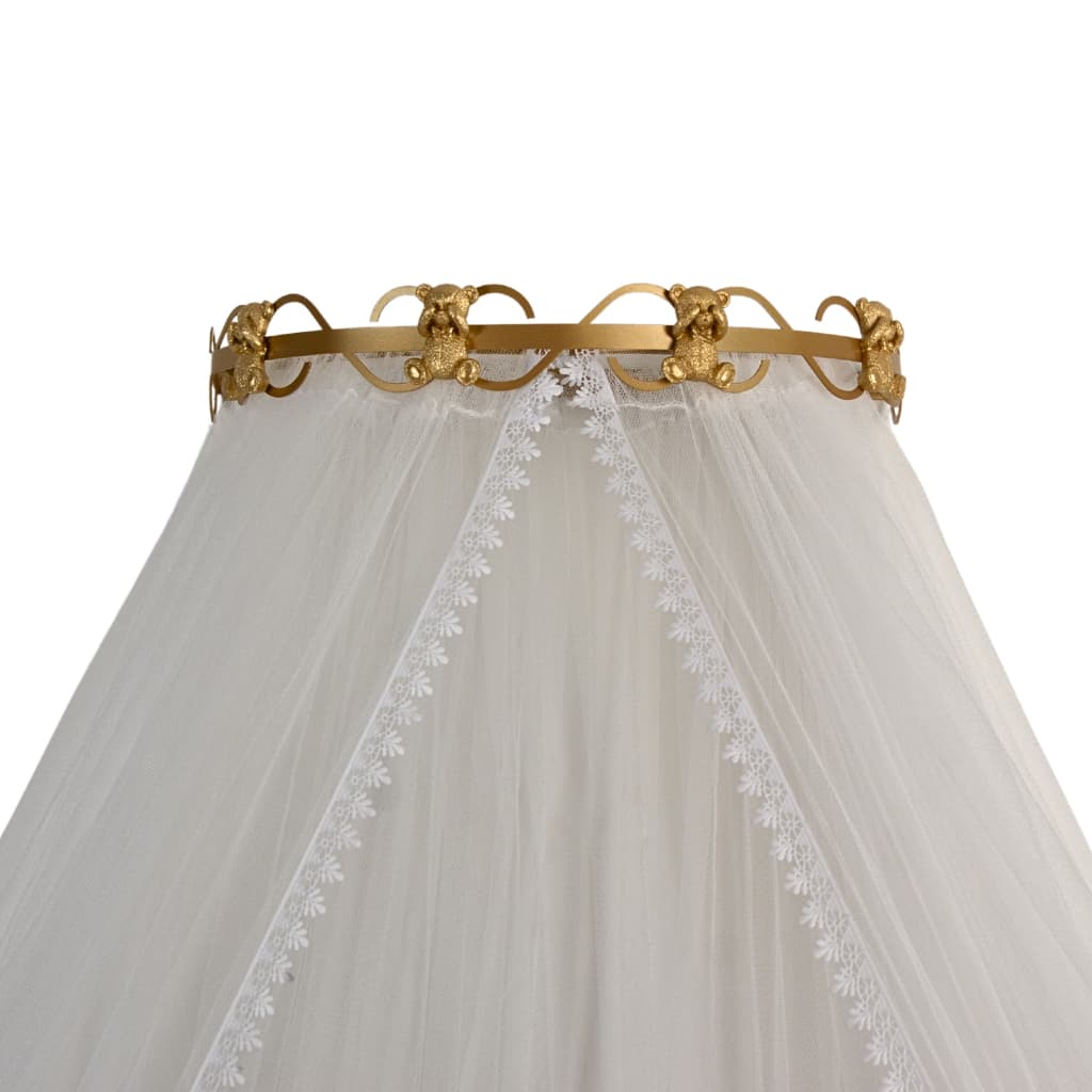 Dossel urso com mosquiteiro tule