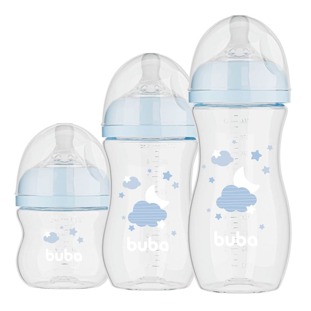 🍼 Buba Mamadeira Bebê Easy Flow Nuvem ou Elefante 120ml, 270ml e 330ml