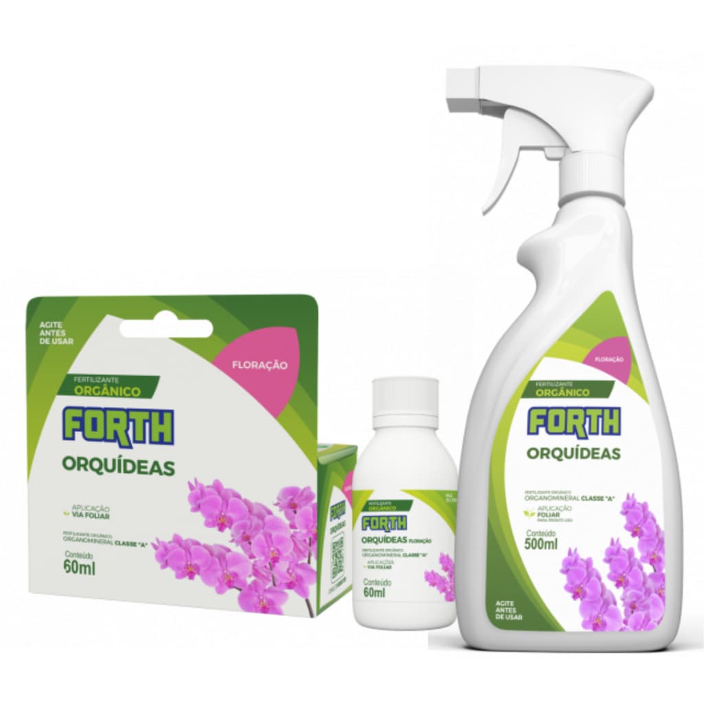 Adubo Fertilizante Orgânico Orquídea Floração Pronto Uso 500ml ou 60ml Concentrado